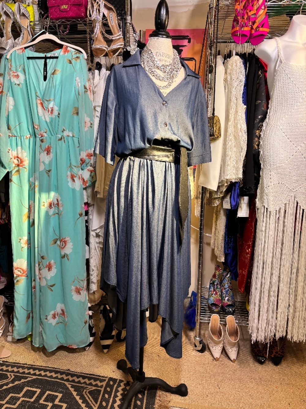 Ashley Stewart Chambray Dress